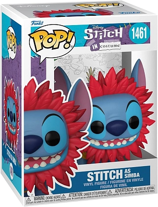 Игровая фигурка Funko POP! Стич в костюме Симбы (Stitch in Costume. Stitch as Simba) #1461, бренду Funko - KUBIX