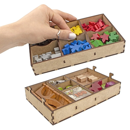 Органайзер для настольной игры Каркассон (Organizer for boardgame Carcassonne), бренду Tower Rex - 7 - KUBIX