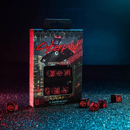 Набір кубиків Cyberpunk Red: Night City Essential Set - 5 - KUBIX