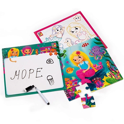 Купити Настольная игра Набор 4в1. Русалочки, бренду Vladi Toys - 3 - KUBIX Настольная игра Набор 4в1. Русалочки, бренду Vladi Toys, для 1-2 гравців - 3 - KUBIX