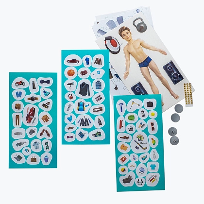 Купити Настольная игра Одевалка Fashion look. Boy (Модный вид. Мальчик), бренду Ранок - 6 - KUBIX Настольная игра Одевалка Fashion look. Boy (Модный вид. Мальчик), бренду Ранок, для 1-2 гравців - 6 - KUBIX