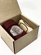 Миниатюра товара Стакан для кубиков D20 бордового цвета Dice Cup - 1