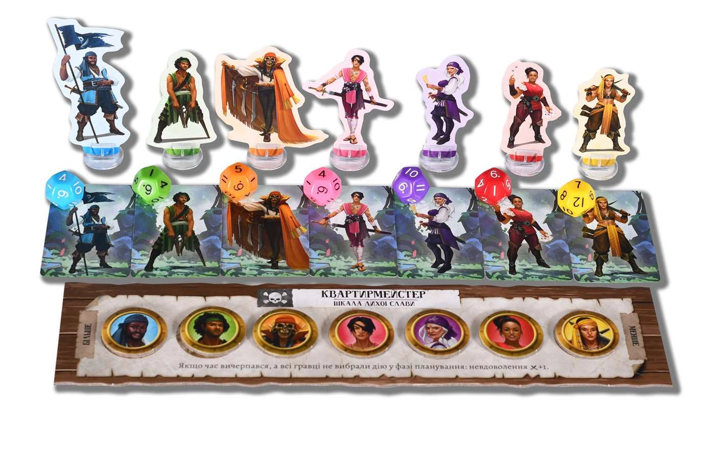 Настольная игра Утраченые моря (Forgotten Waters), бренду Geekach Games, для 3-7 гравців, час гри > 60мин. - 4 - KUBIX