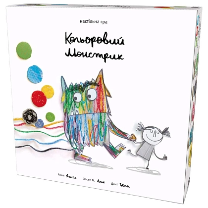 Настольная игра Красящий монстрик (The Color Monster), бренду Feelindigo, для 2-5 гравців, час гри < 30мин. - KUBIX