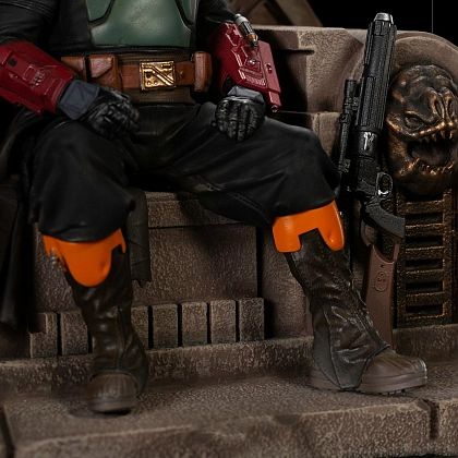 Статуетка Бобб Фетт на троні. Зоряні війни (STAR WARS Boba Fett on Throne) - 6 - KUBIX