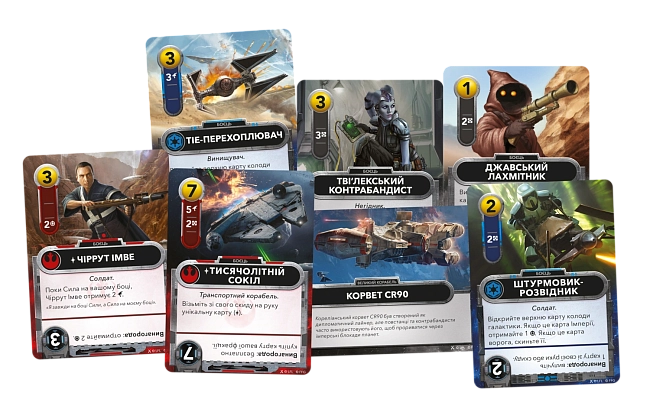Настольная игра Звездные войны. Колодостроительная игра (Star Wars: The Deckbuilding Game), бренду Geekach Games, для 2-2 гравців, час гри < 30мин. - 6 - KUBIX