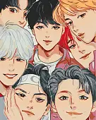 Мініатюра товару Картина по номерам BTS Art (40х50 см) - 1