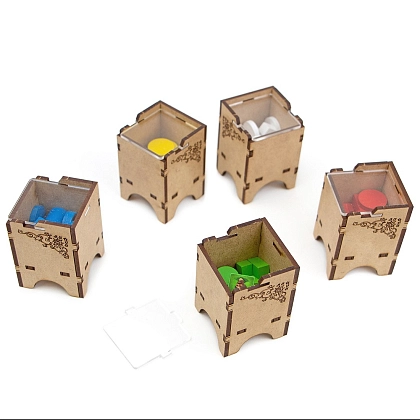 Органайзер для настільної гри Істанбул Big Box (Organizer for boardgame Istanbul Big Box), бренду Tower Rex - 3 - KUBIX