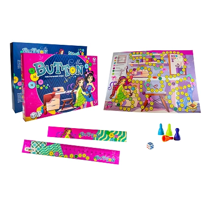 Настольная игра Miss Button (RU), бренду Strateg, для 2-4 гравців - 3 - KUBIX
