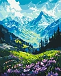 Миниатюра товара Картина по номерам У подножья гор (40х50 см) - 1