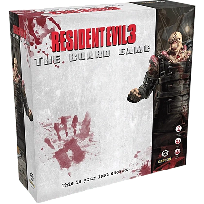 Настольная игра Обитель зла 3 (Resident Evil 3: The Board Game) (EN), бренду Steamforged Games Ltd., для 1-4 гравців, час гри > 60мин. - KUBIX