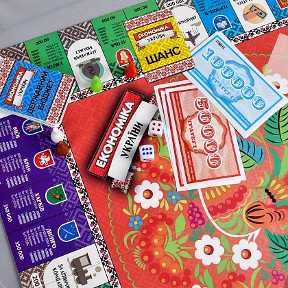 Настольная игра Экономика Украины, бренду Strateg, для 2-4 гравців, час гри < 60мин. - 3 - KUBIX