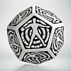 Кубик D12 Hit Location White & black die