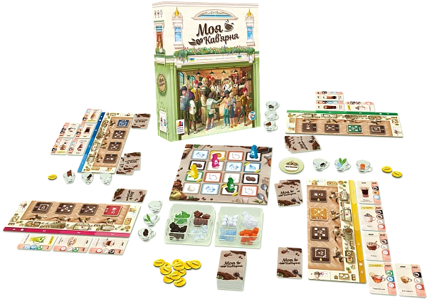 Настільна гра Моя кавʼярня (Coffee Rush), бренду Games 7Days, для 2-4 гравців, час гри < 30хв. - 5 - KUBIX