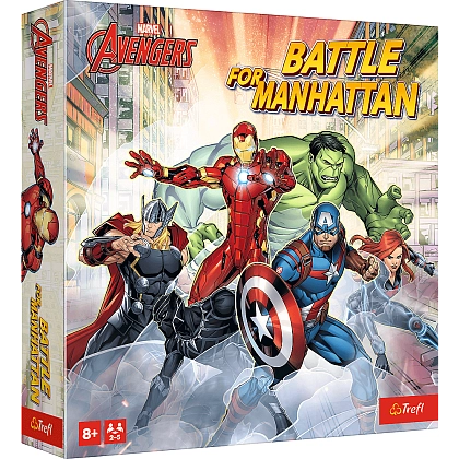 Настільна гра Месники: Битва за Мангеттен (Marvel Avengers: Battle for Manhattan), бренду Trefl, для 2-5 гравців, час гри < 30хв. - KUBIX