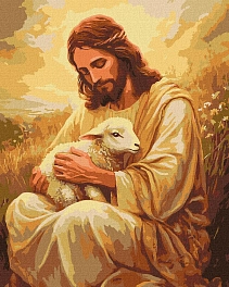 Картина по номерам Ісус обіймає вівцю (40х50 см)