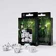 Мініатюра товару Набір кубиків Elvish White & Black Dice Set (7шт.) - 1