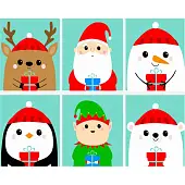 Миниатюра товара Картина по номерам Новогодняя компания (40х50 см) - 1