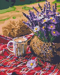 Алмазная мозаика Лавандовый покой (40х50 см) - KUBIX Алмазная мозаика Лавандовый покой (40х50 см)