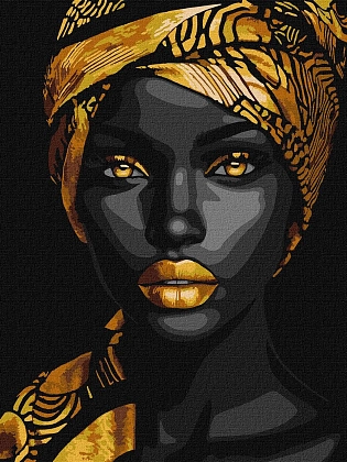 Картина по номерам Витончена дівчина (30х40 см), бренду Ідейка - KUBIX