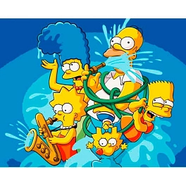 Картина по номерам Crazy family (40х50 см) - KUBIX Картина по номерам Crazy family (40х50 см)