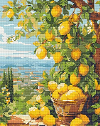 Алмазная мозаика Лимонное дерево (40х50 см), бренду Origami - KUBIX