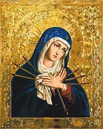 Картина по номерам Икона Божией Матери (40х50 см)