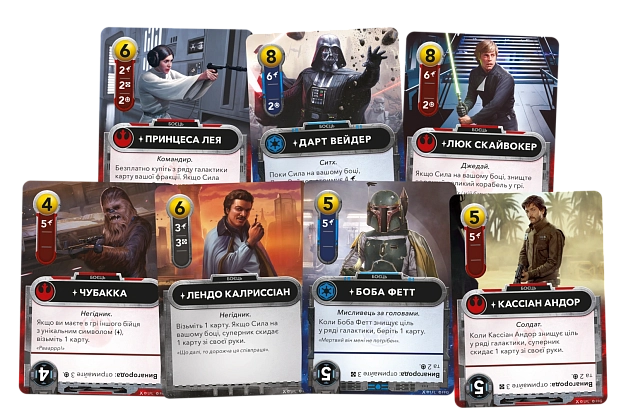 Настільна гра Зоряні війни. Колодобудівна гра (Star Wars: The Deckbuilding Game), бренду Geekach Games, для 2-2 гравців, час гри < 30хв. - 4 - KUBIX