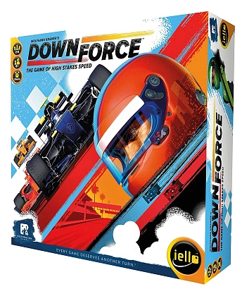 Настільна гра Формула Швидкості (Downforce) (EN), бренду Restoration Games, для 2-6 гравців, час гри < 30хв. - KUBIX