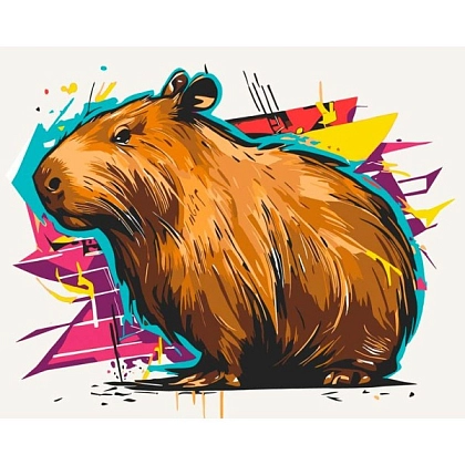 Картина по номерам Капібара (40х50 см), бренду Art Craft - KUBIX