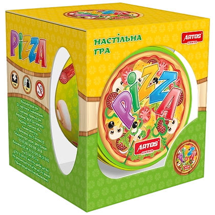 Настільна гра Піца (Pizza), бренду Artos games, для 2-8 гравців, час гри < 30хв. - KUBIX