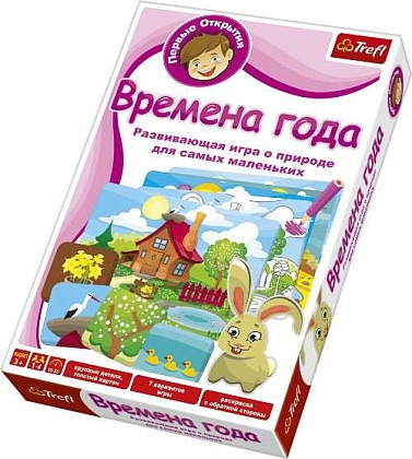 Настольная игра Первые открытия: Времена года, бренду Trefl, для 1-4 гравців, час гри < 30мин. - 4 - KUBIX
