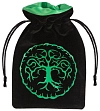 Миниатюра товара Мешочек Forest Black & green Velour Dice Bag - 1