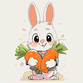Картина за номерами Чудовий кролик (30х30 см)