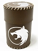 Стакан для кубиков Волк коричневый Dice Cup