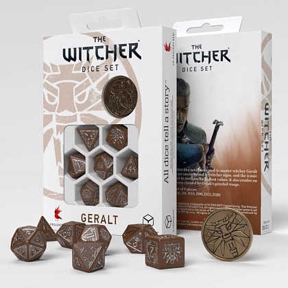 Набір кубиків The Witcher Dice Set. Geralt - Roach's Companion Dice Set, бренду Q-Workshop - KUBIX