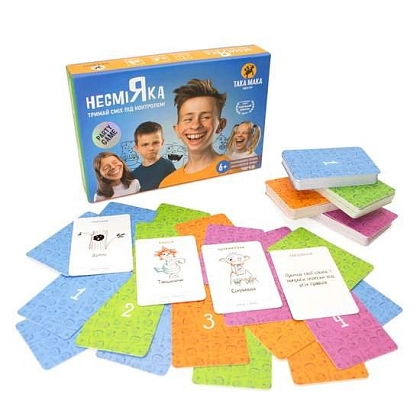 Настольная игра Несмеяка 6+, бренду Така Мака, для 2-5 гравців, час гри < 30мин. - 2 - KUBIX