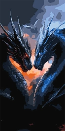 Картина по номерам Сила драконов Четвертое крыло (40х80 см)