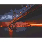Мініатюра товару Картина по номерам Golden Gate Bridge (40х50 см) - 1