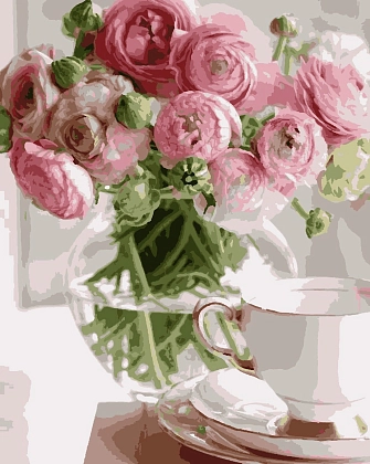 Картина по номерам Приємне чаювання (40х50 см), бренду Artissimo - KUBIX