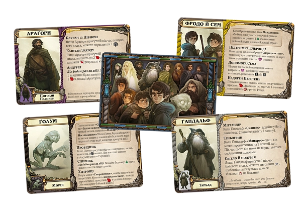 Настільна гра Володар Перснів. Доля братства (The Lord of the Rings: Fate of the Fellowship), бренду Geekach Games, для 1-5 гравців, час гри > 60хв. - 5 - KUBIX