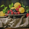 Алмазная мозаика Лимоны и ягоды (30х30 см)