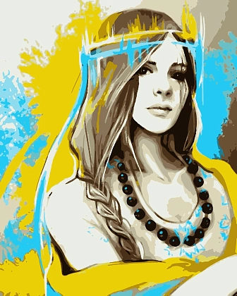 Картина по номерам Україна (40х50 см), бренду Artissimo - KUBIX