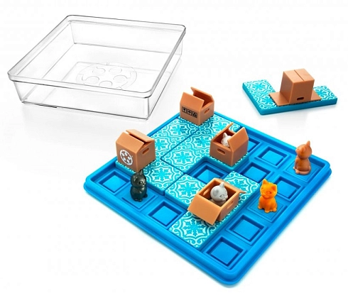 Настільна гра Коти в коробках (Cats & Boxes), бренду Smart Games, для 1-1 гравців, час гри < 30хв. - 2 - KUBIX