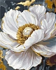 Картина по номерам Біла півонія (40х50 см)