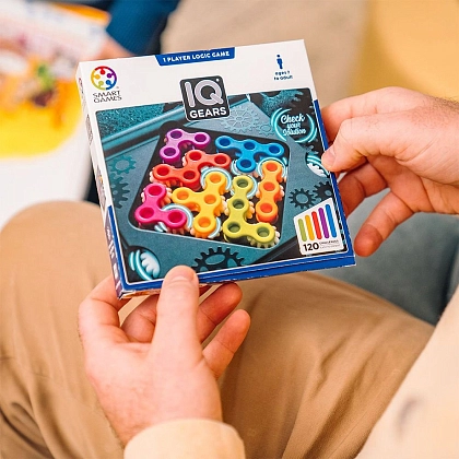 Настольная игра IQ Шестерни (IQ Gears), бренду Smart Games, для 1-1 гравців, час гри < 30мин. - 3 - KUBIX