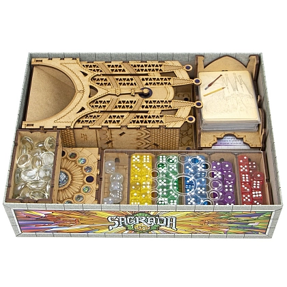 Органайзер для настольной игры Саграда (Organizer for boardgame Sagrada), бренду Tower Rex - KUBIX