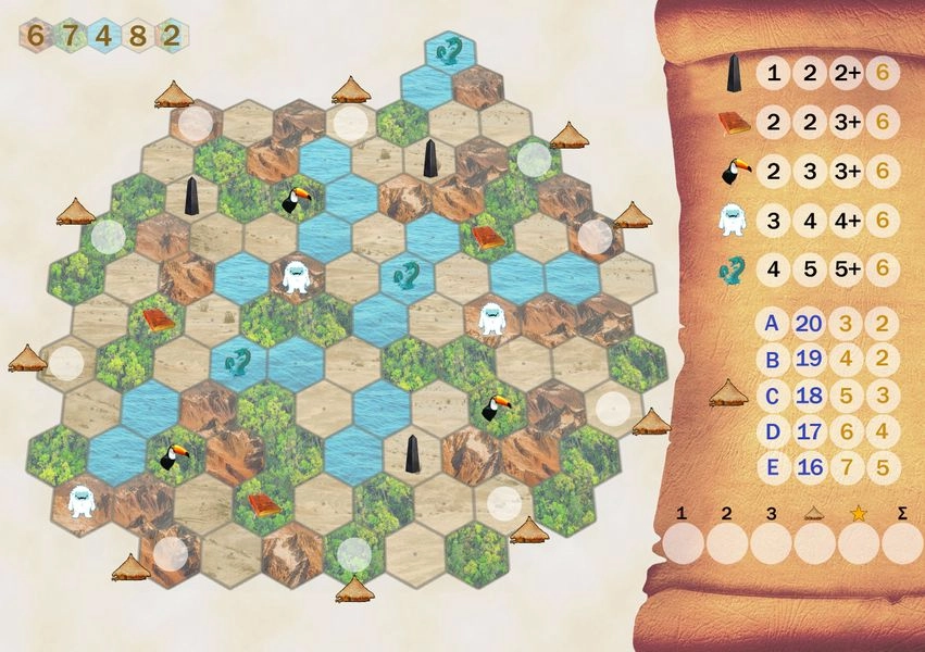 Настольная игра Стежки Тукани (Trails of Tucana), бренду Geekach Games, для 1-8 гравців, час гри < 30мин. - 4 - KUBIX