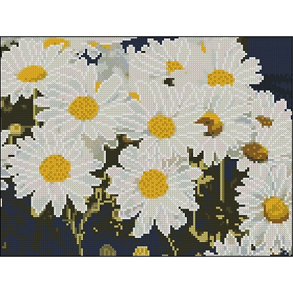 Алмазная мозаика Ромашковое поле (30х40 см), бренду Strateg - KUBIX