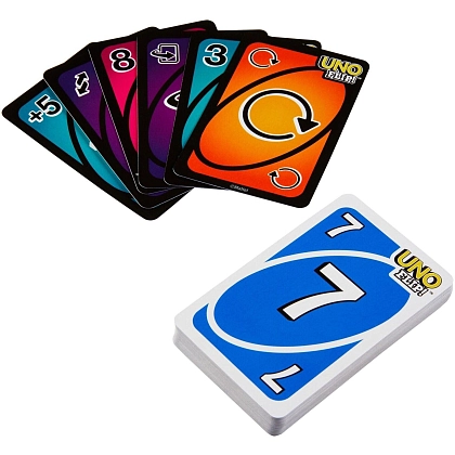 Настільна гра UNO Flip! (Уно Подвійна гра), бренду Mattel, для 2-10 гравців, час гри < 30хв. - 3 - KUBIX